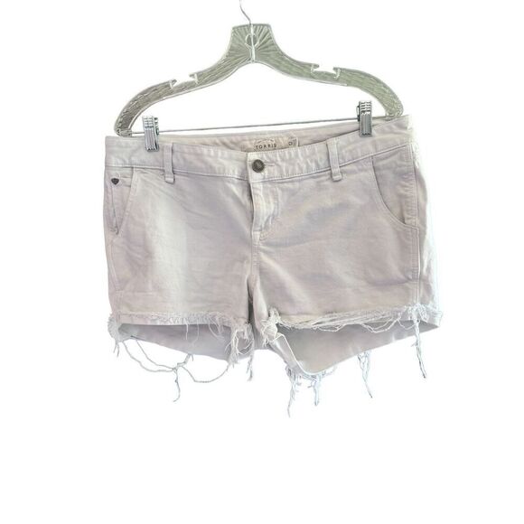 Torrid light wash raw hem denim shorts sz 12 - Picture 1 of 8